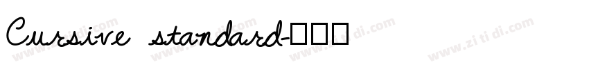 Cursive standard字体转换